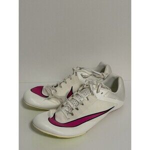 Nike Zoom Rival Track and Field Spike Cleats Mens 10.5 White Pink DC8753-101